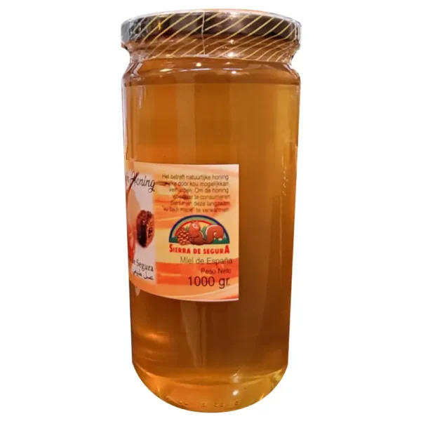 Potje 100% natuurlijke Rozemarijnhoning uit Zuid-Spanje (1000 gram) rechts